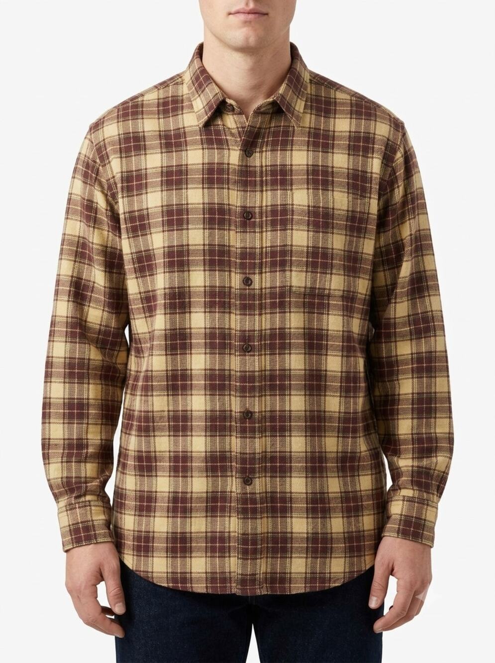 L.L. Bean Scotch Plaid Flannel Shirt Mens XL Tall Button Down Long Sleeve 0 BHG6